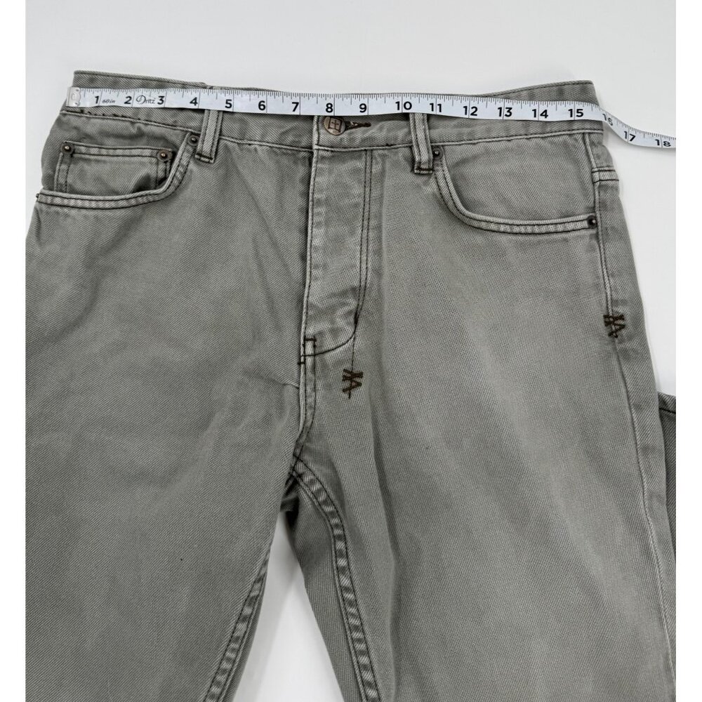 Ksubi Chitch Deep Forest Green Slim Fit Mens Jeans Cotton Blend Decorative Back - Picture 13 of 16